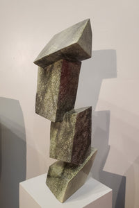 Balancing Act. Color Range: Green, Black, Cream.